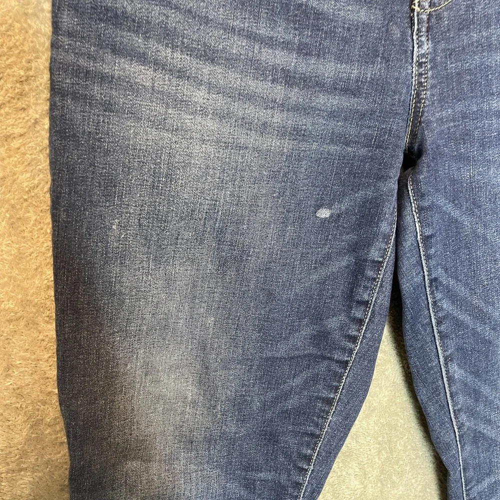 Lucky Brand Women Size 8 Mid Rise Ava Crop Dark Wash Stretch Denim Jeans